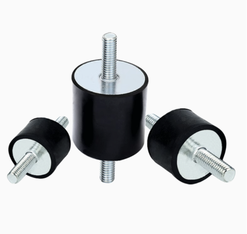 Rubber Studs Shock Absorber Anti-Vibration Isolator Mounts, Rubber Cylindrical Vibration Isolation Mount, for Air Compr