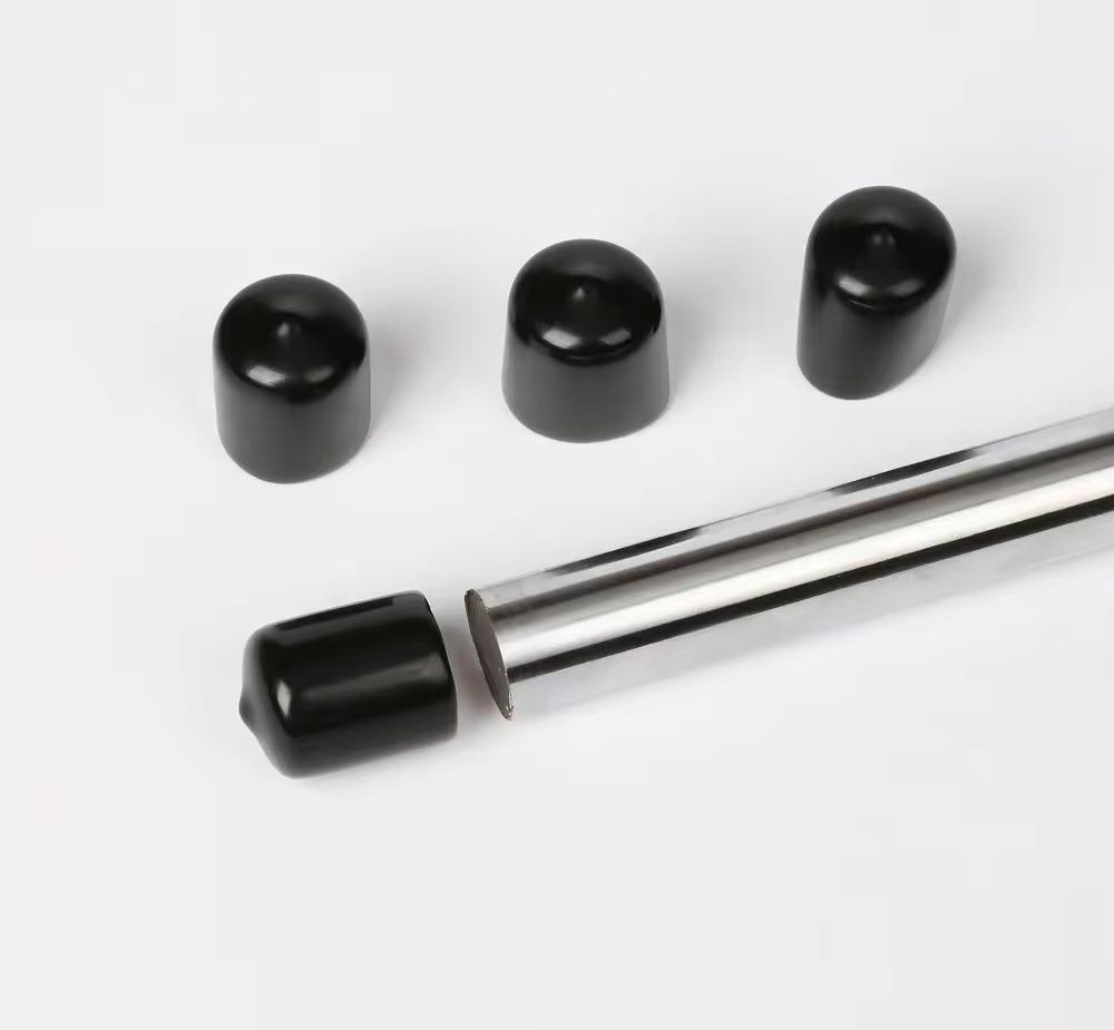 Rubber End Caps Flexible Screw Thread Protector Covers Rubber Bolt Covers Caps for Metal Tube Rod