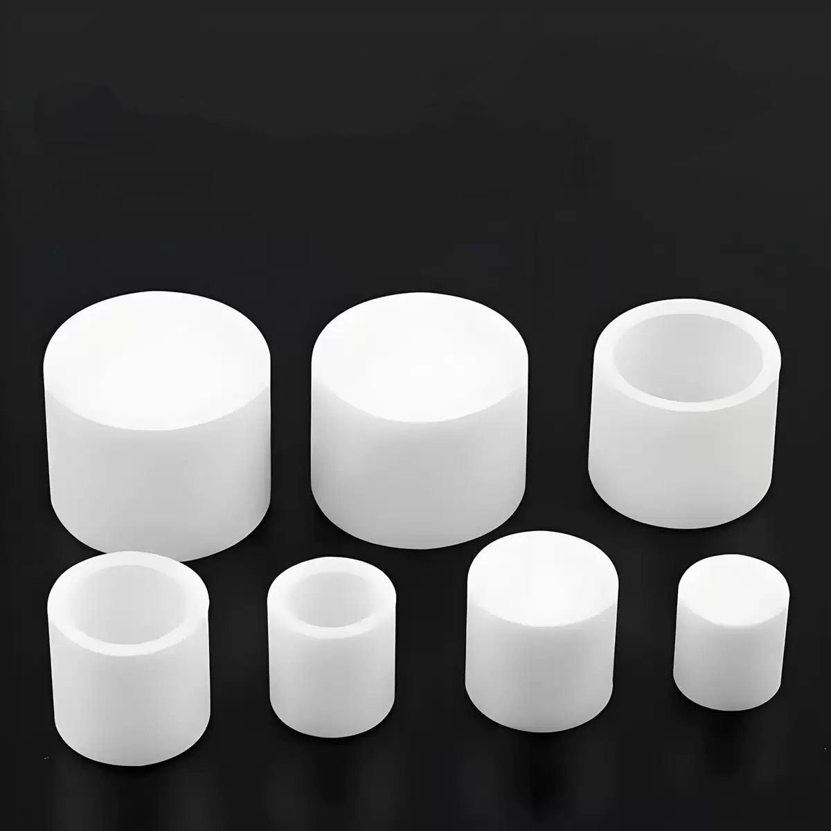 Rubber End Caps Flexible Screw Thread Protector Covers Rubber Bolt Covers Caps for Metal Tube Rod